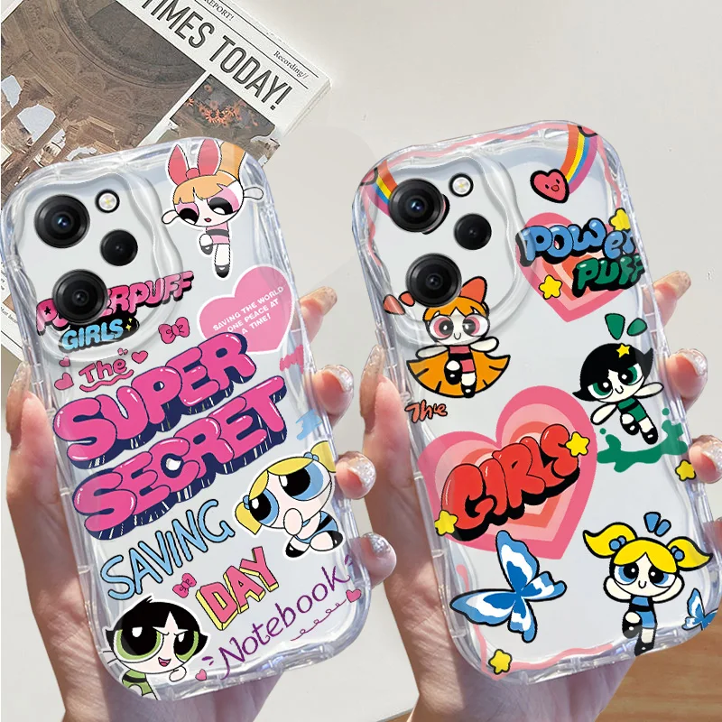 T-The P-Powerpuff G-Girls Cream Phone Case For Xiaomi Redmi A1 2 3 9 10 12 13 i A AT C T X K30 40 50 S Pro Funda Shell Cover