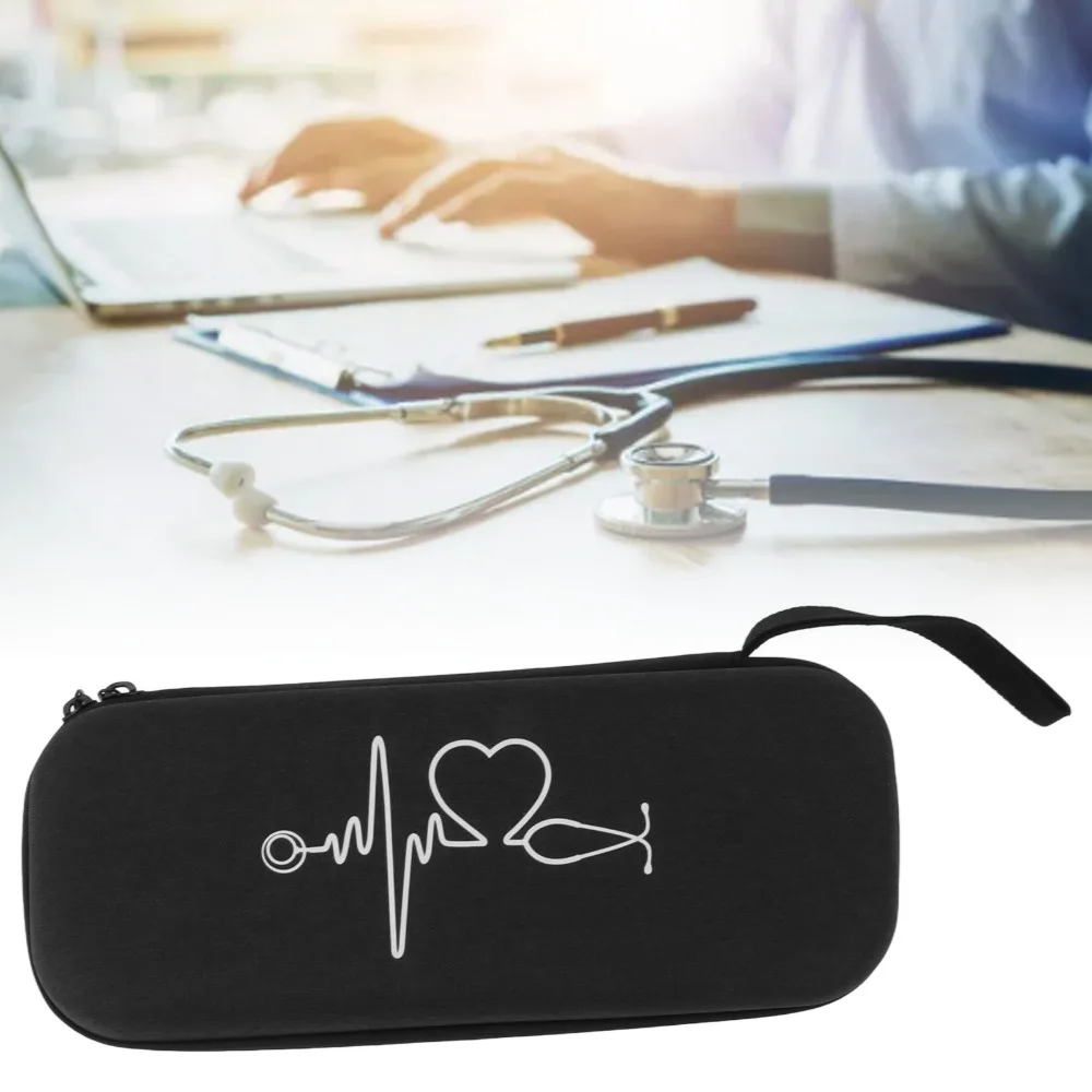 Large Capacity Hard Stethoscope Case Shockproof Design Portable Storage Stethoscope Carrying Case Durable Professional