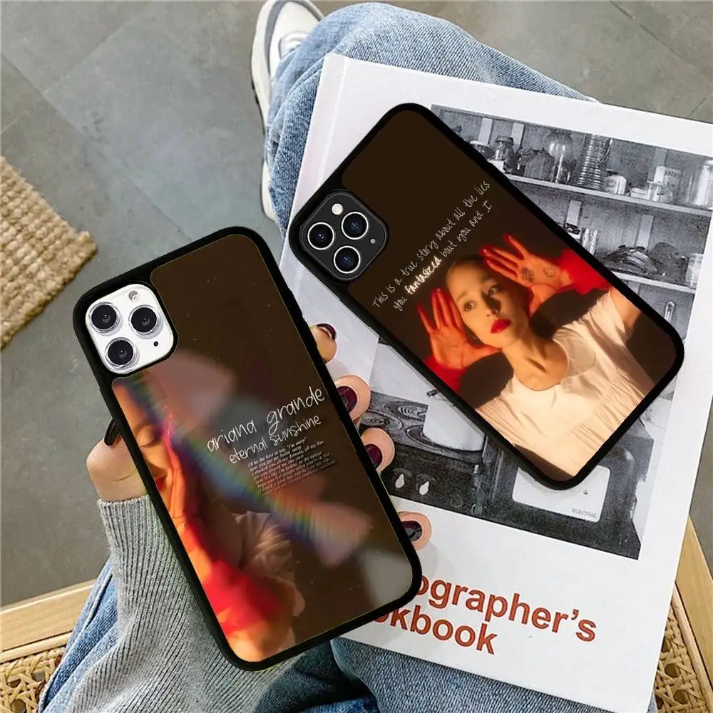 

A- Ariana G-Grande Phone Case Silicone PC+TPU For For IPhone 11 12 13 14 15 16 Plus Pro Max Cover