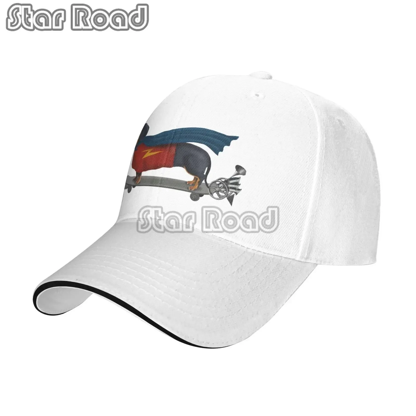 Funny Wiener Dachshund Baseball Cap Custom Adjustable Unisex Badger Sausage Wiener Dog Dad Hat Hip Hop Snapback Cap Trucker Hat