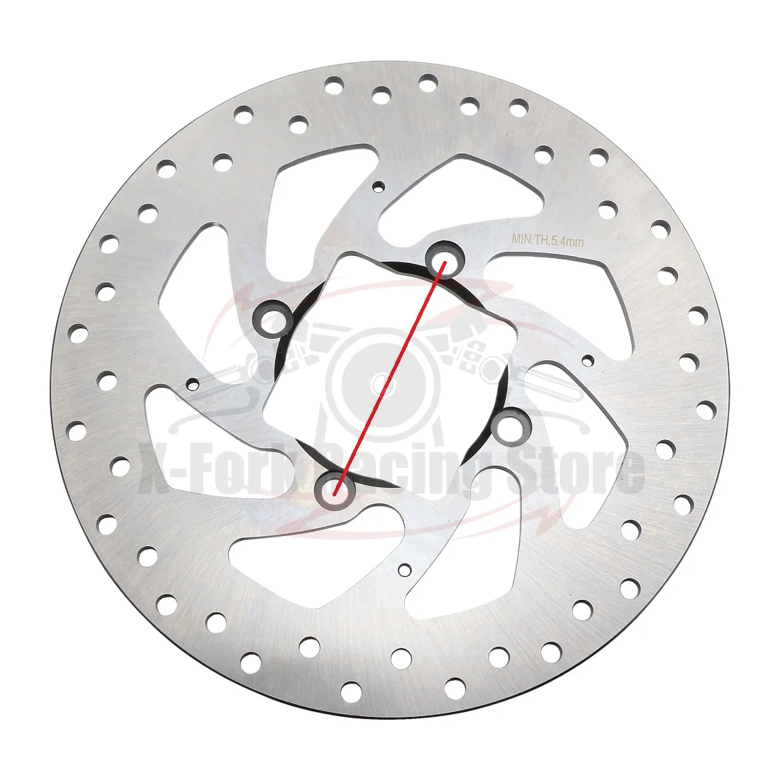 265x6mm Rear Wheel Brake Disc For Ducati Diavel 1200 2011-2018 Diavel 1260 2019- XDiavel 2016- Brake Rotor 49241111A