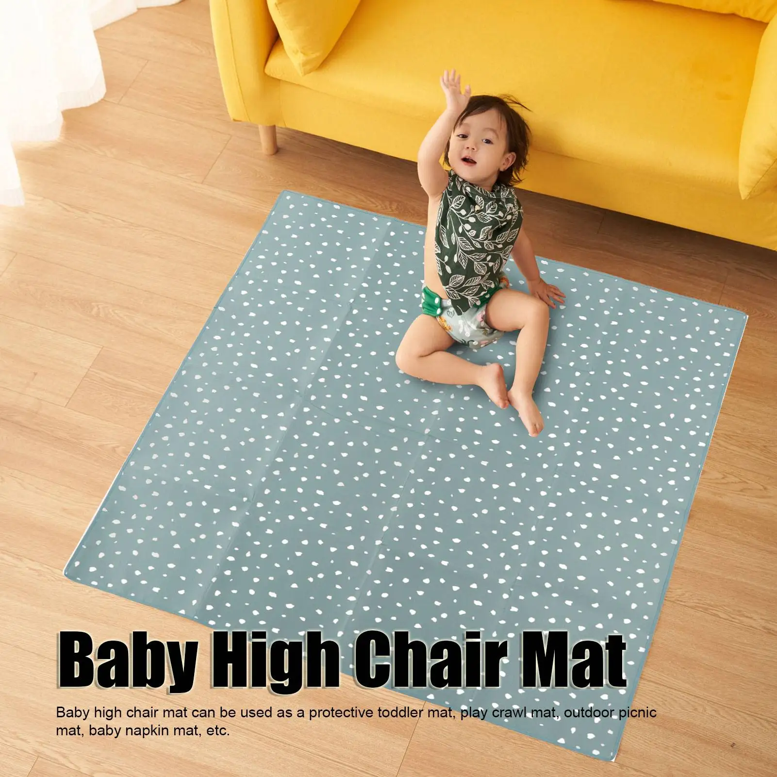 Baby High Chair Mat Large Slip Resistance Waterproof Washable Splat Floor Play Picnic Art Crafts SMT105 EF585