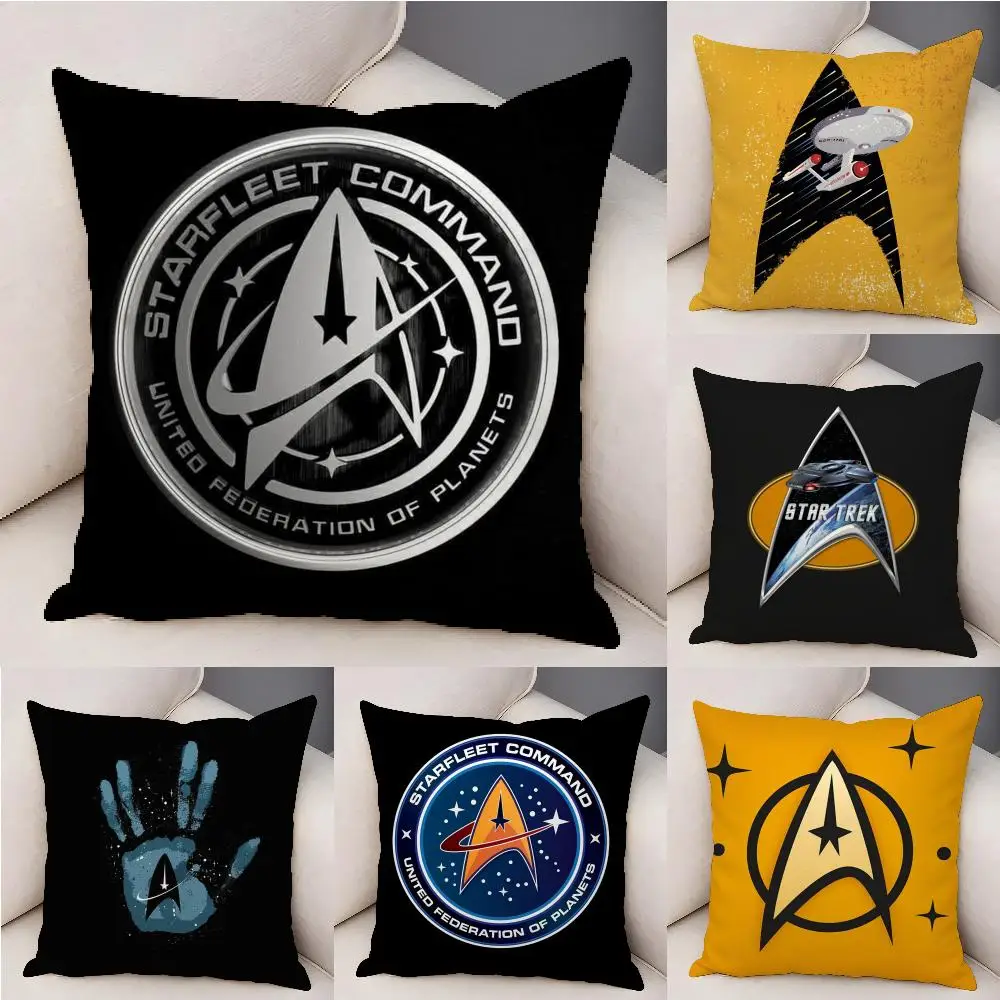 S-Star T-Trek Ship Movie Cushion Cover Plush Decorative Pillow Case With Hidden Zipper Fashion Room Decor For Home