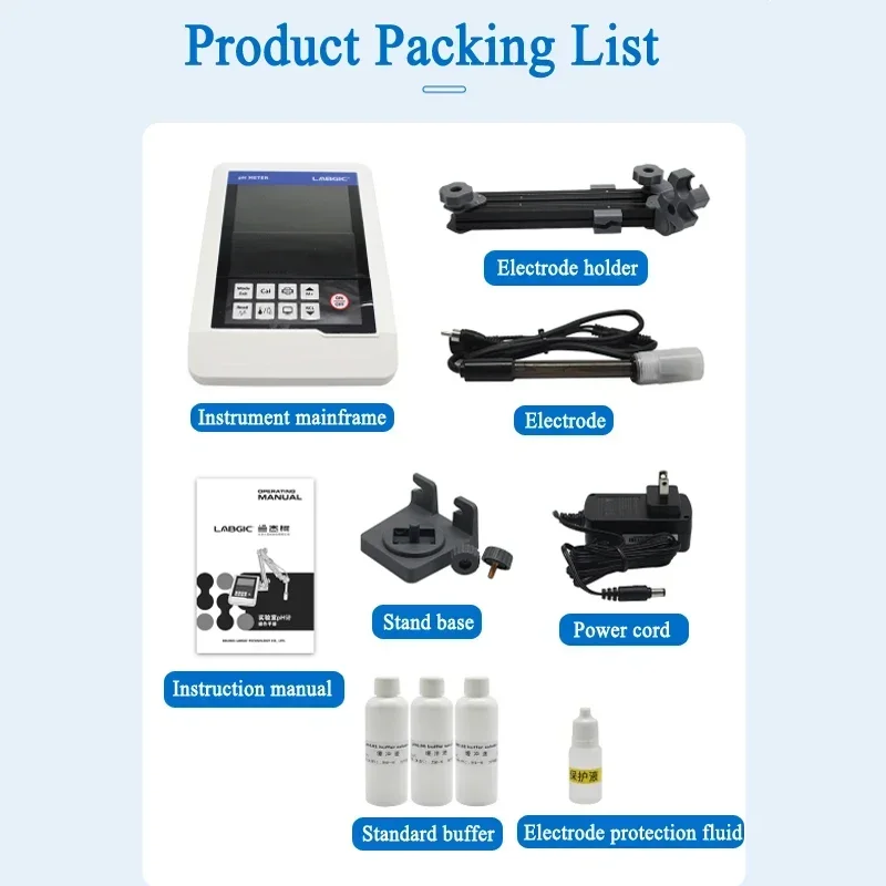 LABGIC LPH-A Medidor de Acidez de Mesa Display Digital Medidor de Acidez de Mesa Valor de Acidez Medidor de PH Tester
