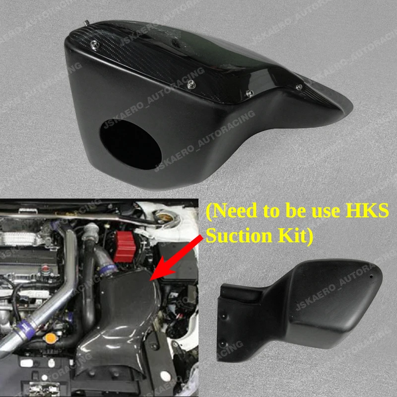 For Mitsubishi EVO 10 Kan-Style Air Intake Box Carbon fiber with frp unpainted car Bodykits