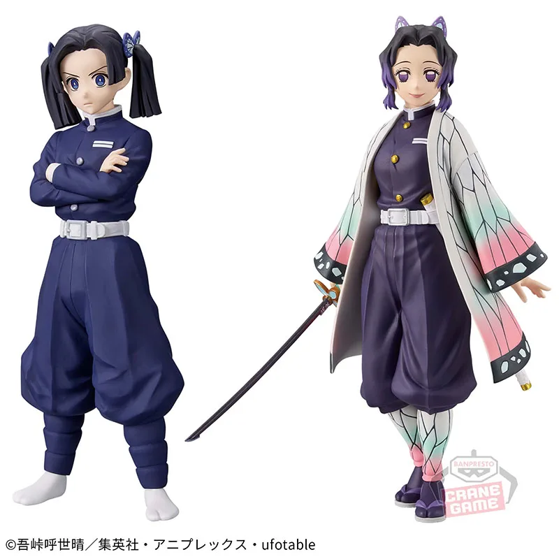 In Stock Banpresto Demon Slayer: Kimetsu No Yaiba Figure Vol.23 Kanzaki Aoi & Vol.47 Shinobu Kocho 16Cm Anime Action Model Toys