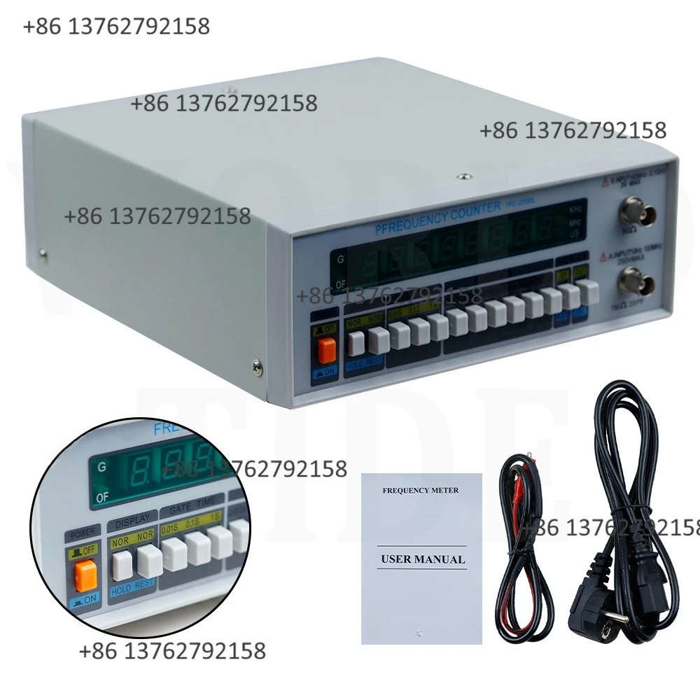 TFC-2700L Multifunctional High Precision Frequency Counter LED Digital Display 10HZ-2.7GHZ High Resolution Testing Instrument