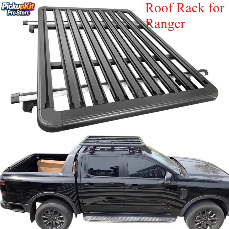 

Universal Aluminum 4x4 Roof Rack Cross Bar Frame for Ranger Off-road Luggage Cargo Carrier Basket