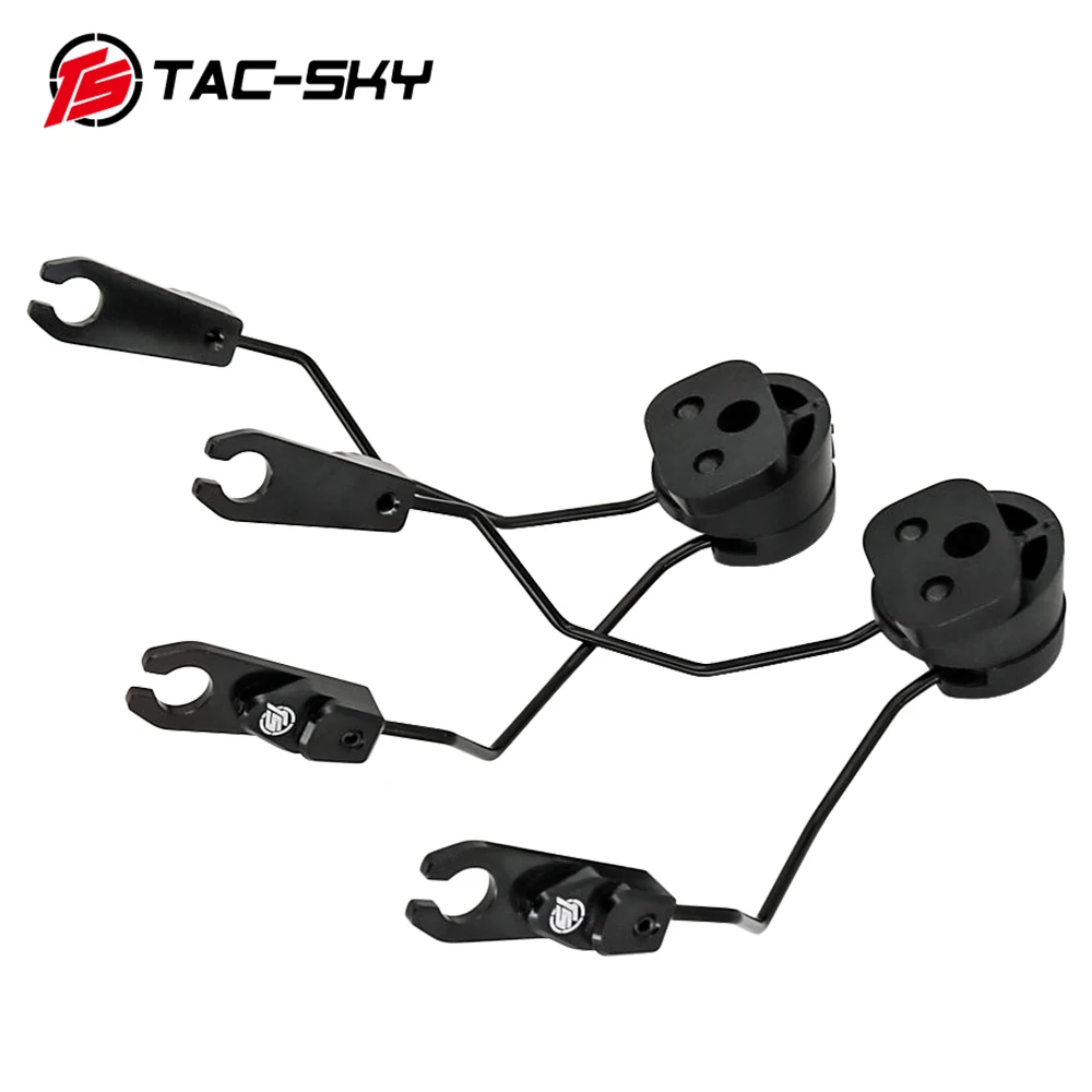 TS TAC-SKY Tactical Helmet ARC Rail Adapter Headset Mount, Compatible with Tactical Hunting Shooting SORDN Protective Headphones