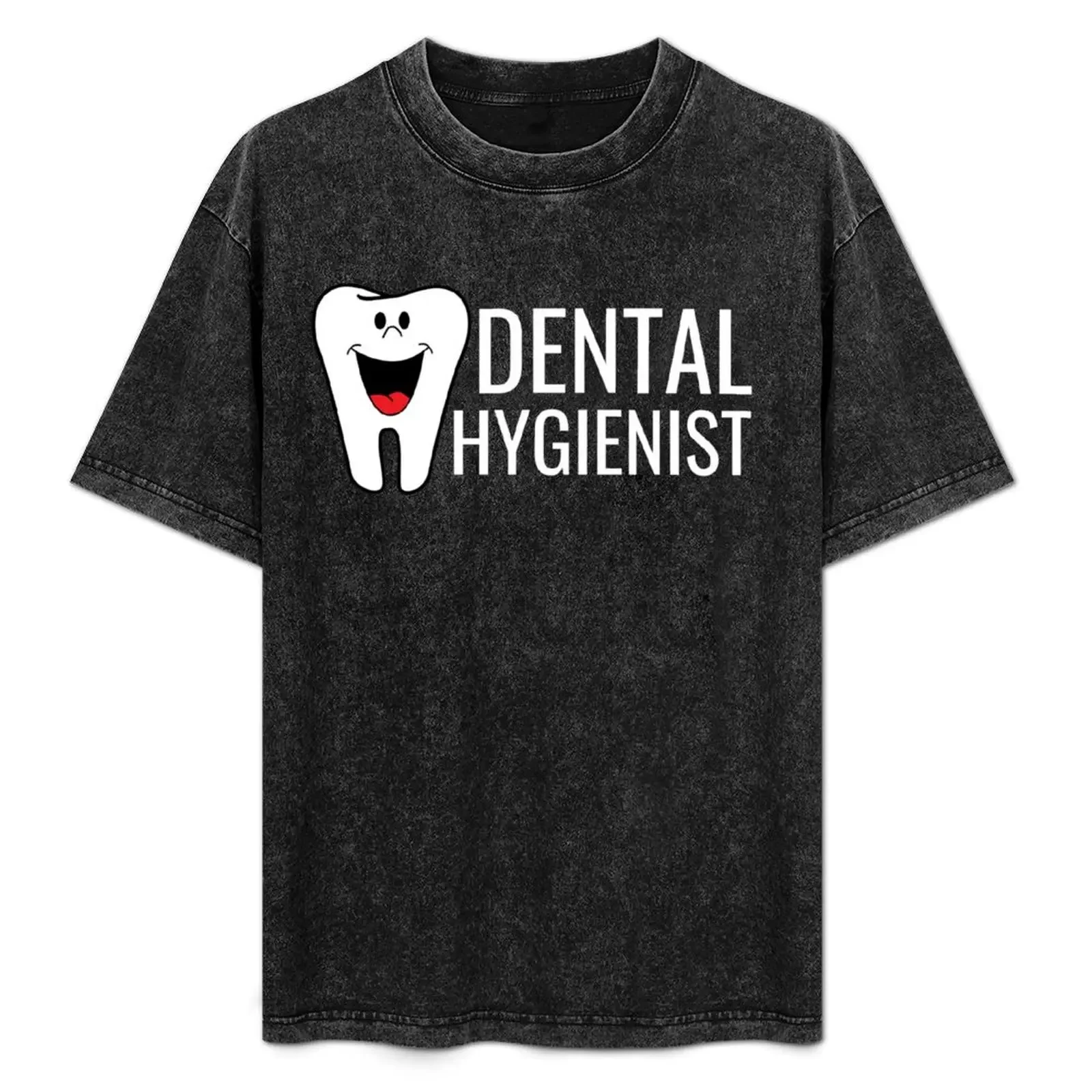 

Dental Hygienist Happy Tooth Cute T-Shirt oversized t shirt vintage clothes summer clothes t shirt men 100℅ cotton
