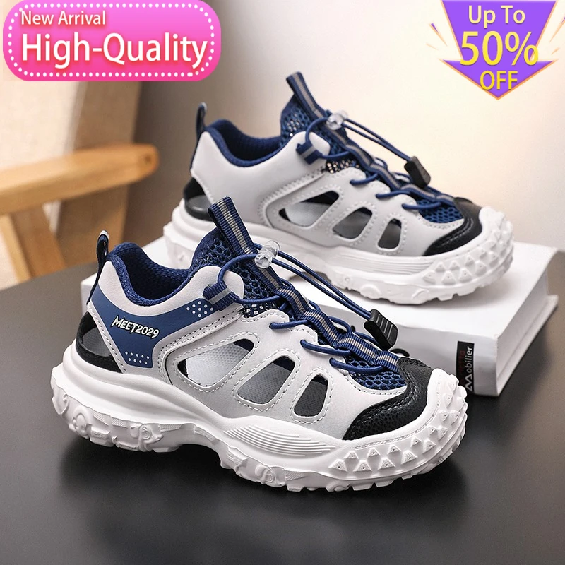 Hot Selling Summer Hollow Out Childrens Sports Shoes Balanced Daily Outdoor Running Shoes Flexible Foot Protection Casual Shoes view 2