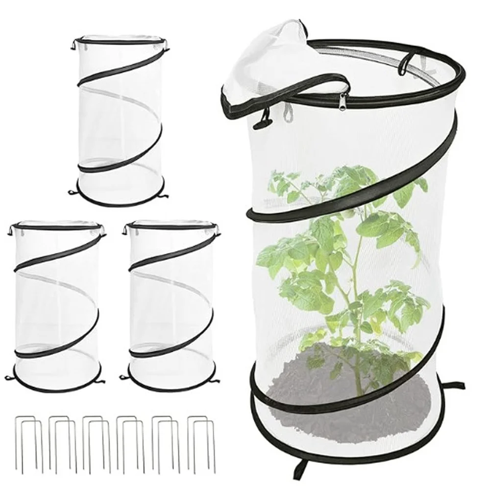 Garden Plant Insect Protection Net Cover Mesh Barrier Shield For Vegetables Flowers Seedlings Potted Growth Safe Care