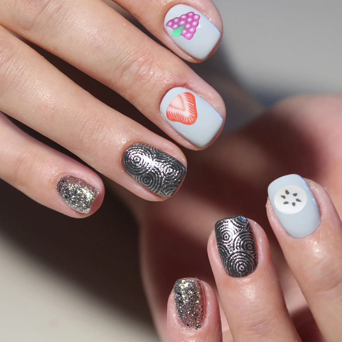 

1Set Fruit Slice Clay Nail Art 12 Kinds Boxed DIY Decor Mixed Style Watermelon Orange Strawberry Lemon Grape Clayslice Nail Art