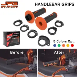 JFG Handle Bar Motorcycle New Handlebar Lock-on Grips Throttle Tube For KTM SX SXF EXC EXCF XC XCF XCW TPI 150 250 350 450 500