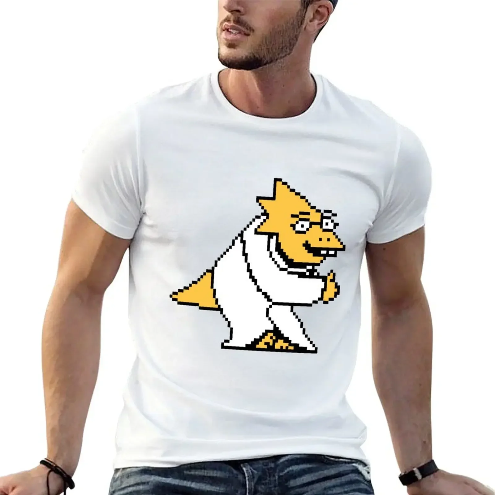 Цветные рубашки Alphys, чехлы для телефонов и т. д., футболка, забавные футболки, одежда, забавные подарки, футболки с графикой, мужская одежда