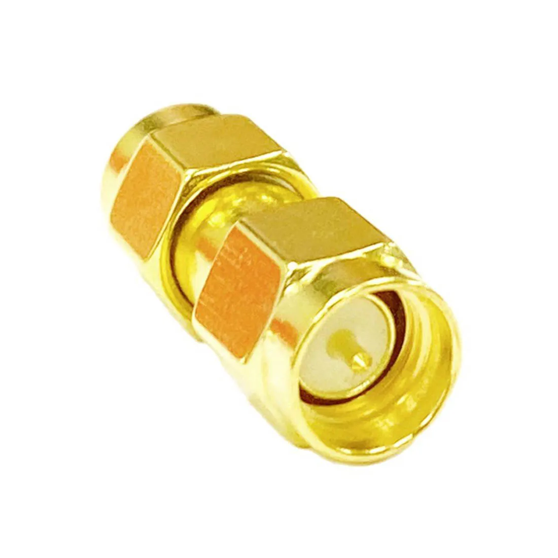 1pc sma macho plug para macho plugue rf coaxial adaptador modem conversor conector reto goldplated novo atacado