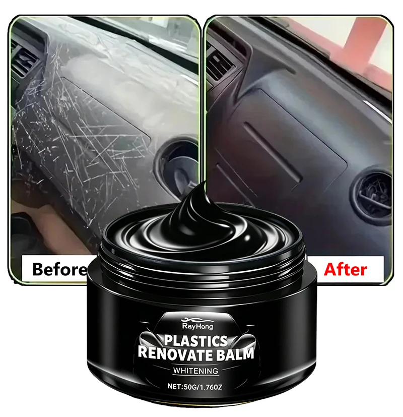Reparaturpaste für Kratzer in Kunststoff und Leder im Autoinnenraum, Anti-Aging-Paste, Polier- und Renovierungsset für Autoreifen, Sitze und Lenkrad – Detail 1