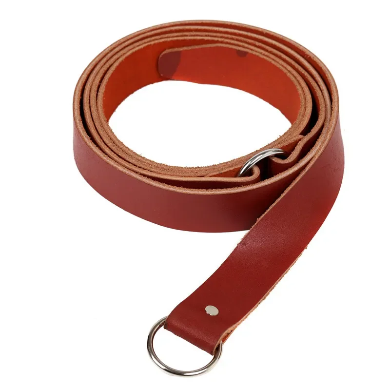 235CM Wide Long Loop Tie Ring Belt Double Wrap Medieval Genuine Leather Costume Sword Accessory For Men Viking Knight Larp