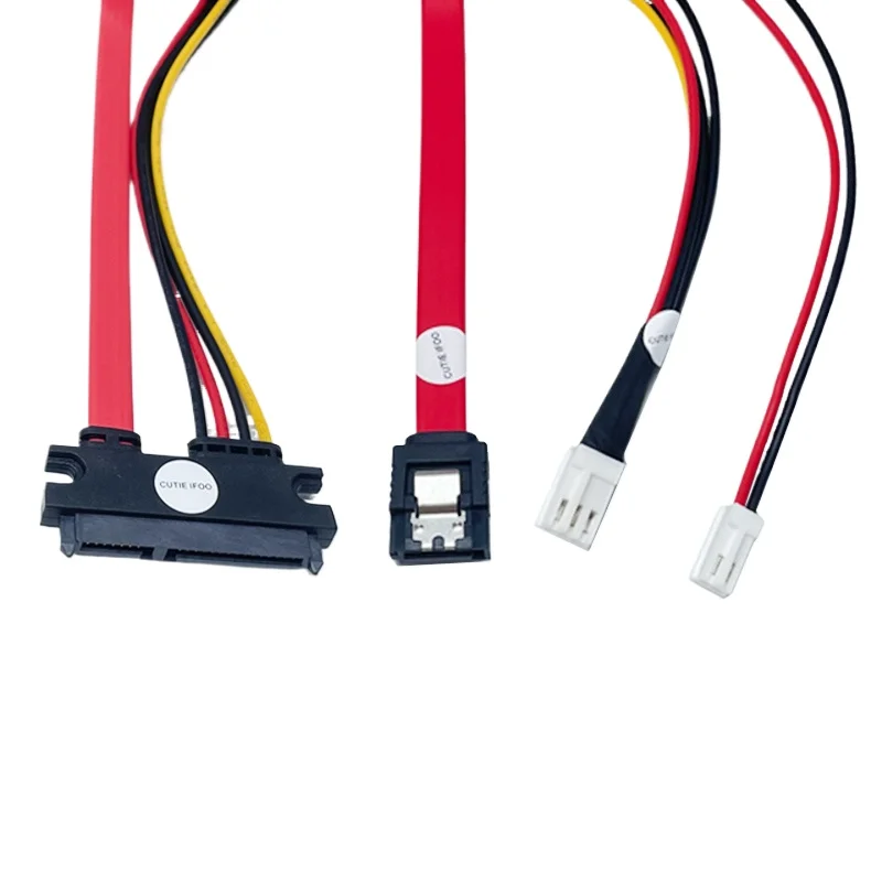 

7+15 22p SATA To 7p SATA + 2p/3p Optical Drive Solid State Drive Power Cable 40cm for nas Mini Computer