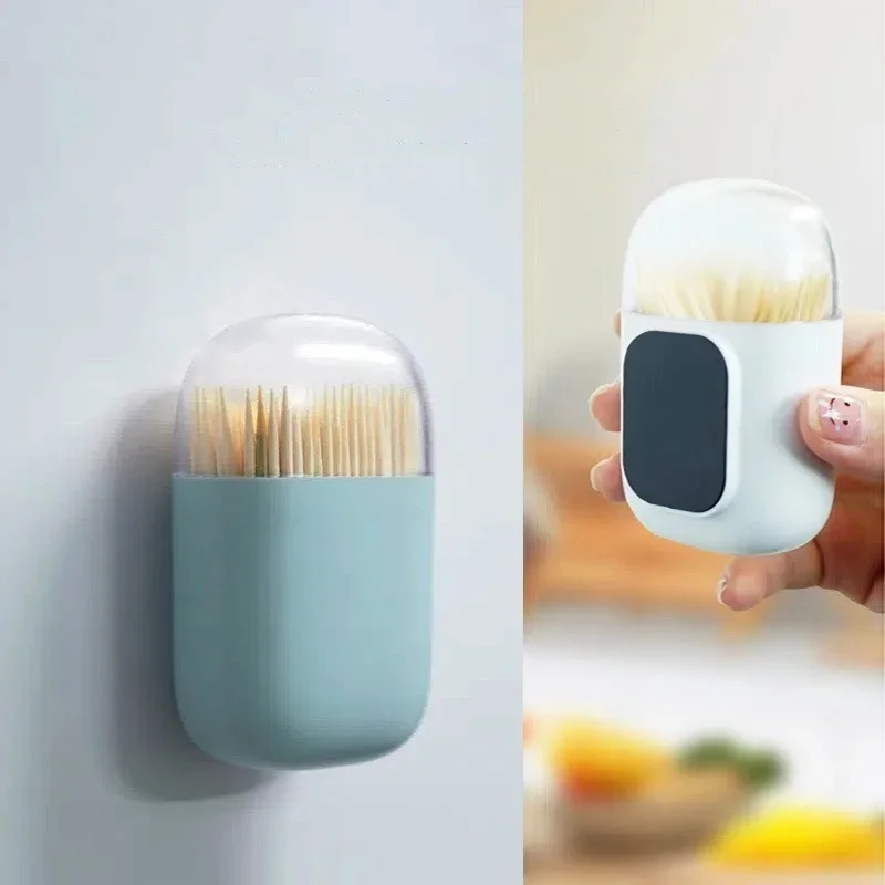 Creative Magnetic Toothpick Box Refrigerator Toothpick Holder with Magnet Household Toothpick Storage Box Picktooth Container