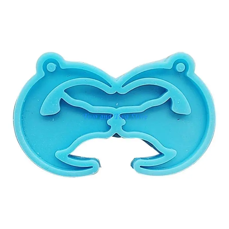 

HX6F 1/4Pcs Moon for Cat Fishtail Wolf DIY Earring Resin Mold Necklace Drop Pendant M