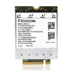 Fibocom L860-GL Full Netcom 4G Module for HP X360 830G6 840G5 840G6 850G6 XMM7560 Multifunction Module