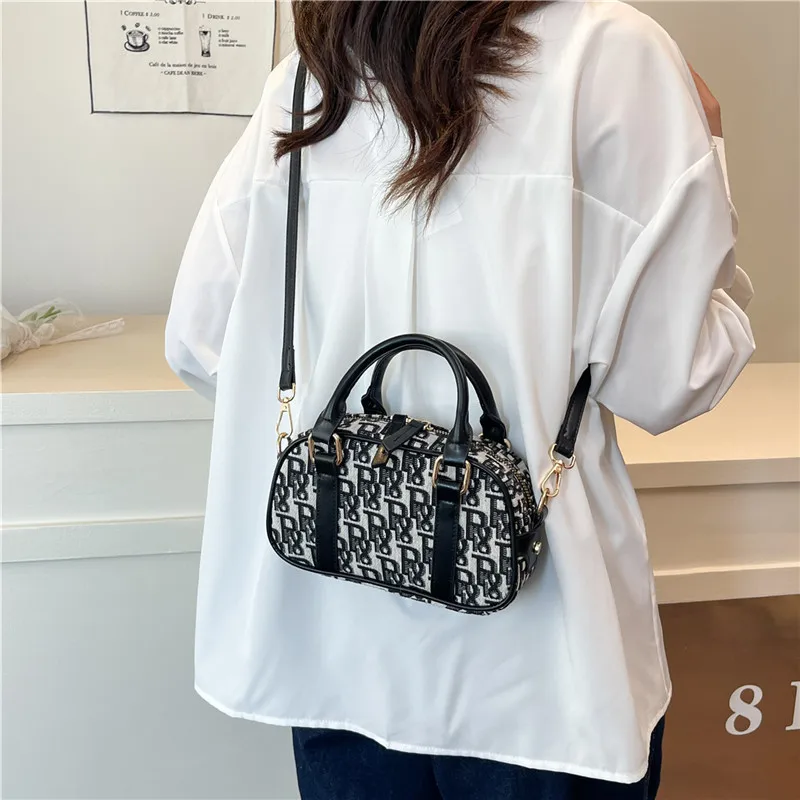 حقيبة يد كروس جديدة، حقيبة قماش نسائية بسيطة وعصرية، للاستخدام اليومي، حقيبة صغيرة على طراز بوسطن