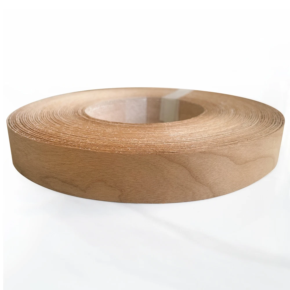 Natürliches schwarzes Walnussholzfurnier, Kantenanleimmaschine, vorgeklebt mit Heißschmelzklebeband, flexibles Holzband für Möbel – Detail 4