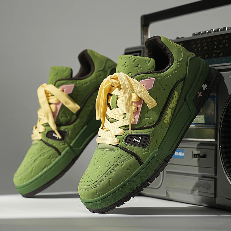 2025 Men's New Autumn White Sneakers - Breathable Casual Shoes, Couple Style, Trendy & Best Selling