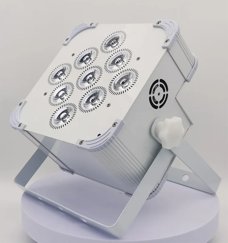 

Stage Light Charging Full Color Par Light 9/12 6-in-1 Wireless LED Wedding Performance Dyeing Light