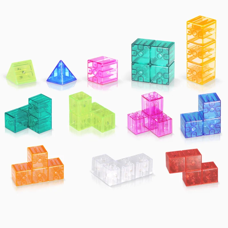 

Kid's Magnetic Cube DIY Puzzle Toy Boys Girls' Colorful Square Puzzle 3D Puzzle Parent-child Interactive Desktop Toy