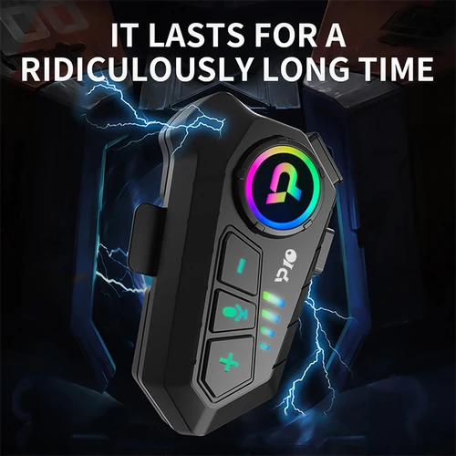 Imagen 2 del producto P10 Bluetooth 5,3 casco de motocicleta auriculares inalámbricos Moto Kit de llamadas manos libres impermeable auriculares de espera súper larga