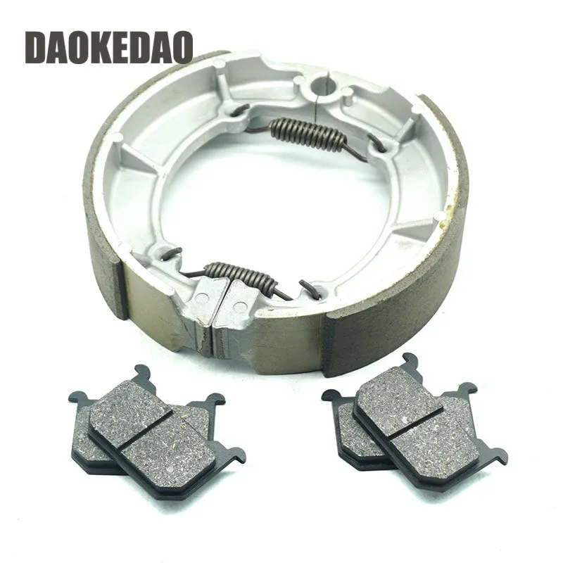 For Kawasaki Z400 J2 J3 1981-1982 Z650 F2 F3 F4 1981-1983 Vintage Motorcycle Front Brake Pads Rear Brake Shoe Kit Set