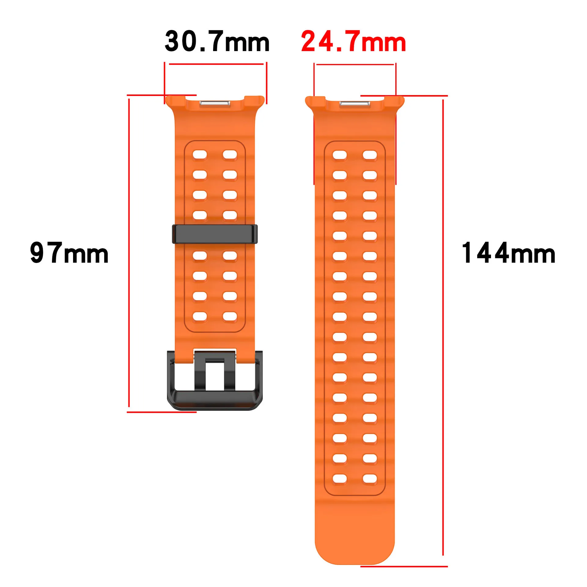 삼성 갤럭시 시계 8 용 오션 밴드 44mm 40mm 클래식 46mm 실리콘 스포츠 통기성... - 1