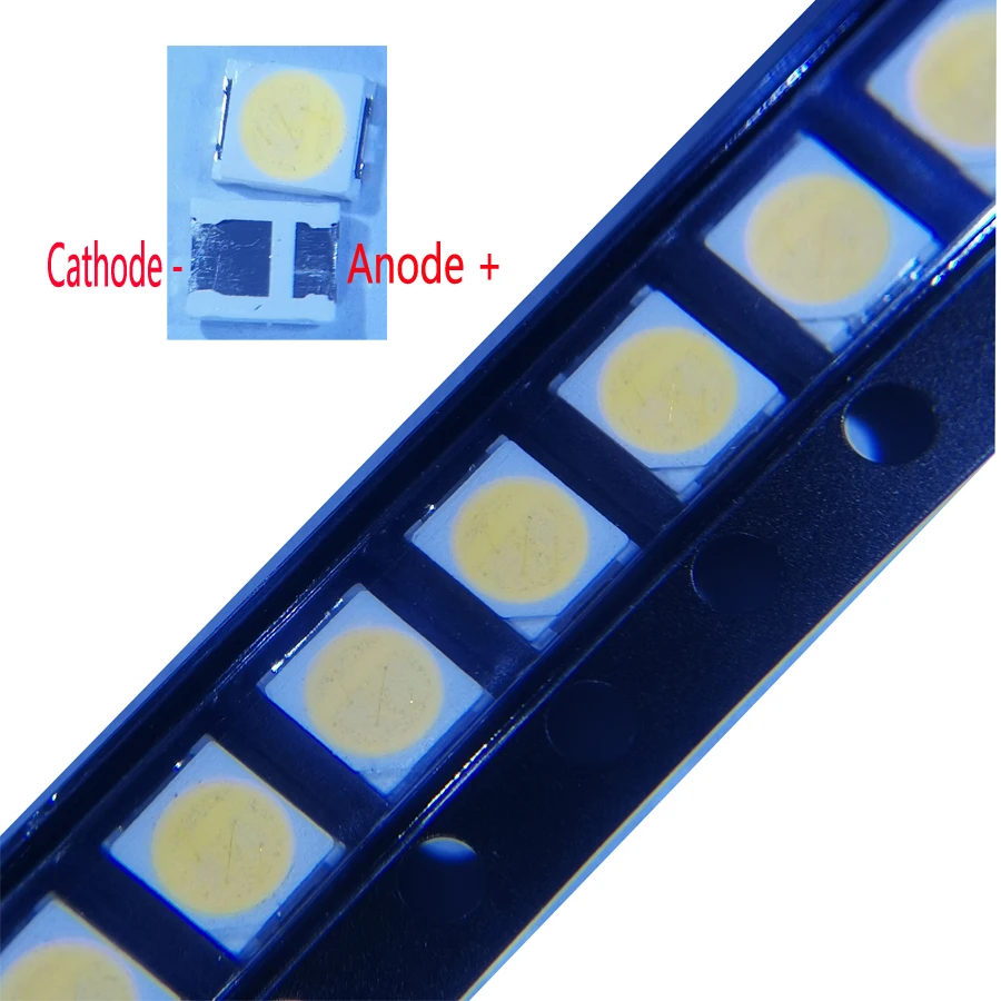 100 SZT./Lot 3528 SMD LED 2835 6V Zimna Biel 1.5W 2.8*3.5 Do Zastosowań w Podświetleniu LCD TV