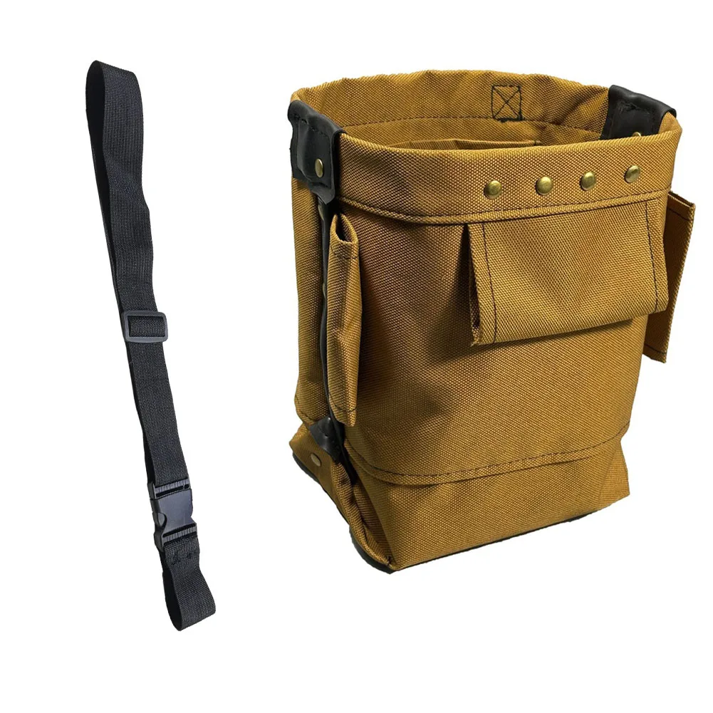 Tool Storage Bag Pocket Tool Pouch 1200D Oxford Cloth Gardening Tool Waist Bag Belt Multi-functional Tool Bag For Electricians