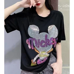 Women Brand Female Girl T Shirt Tops mickey fashion Designer Tshirt Summer Cartoon Short sleeve  T-Shirt korean popular clothes