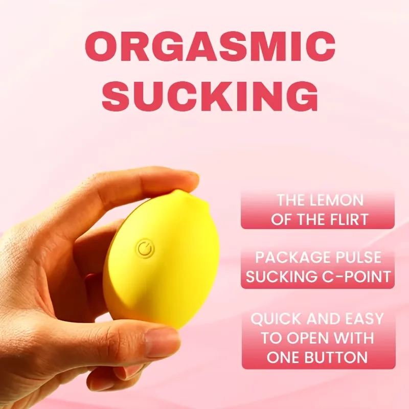 Clit Sucker Sucking Lemon Vibrators 10 Power Suction Love Egg Nipple Stimulator Adult Sex Toys Female Masturbator Women's Spring - Image 4