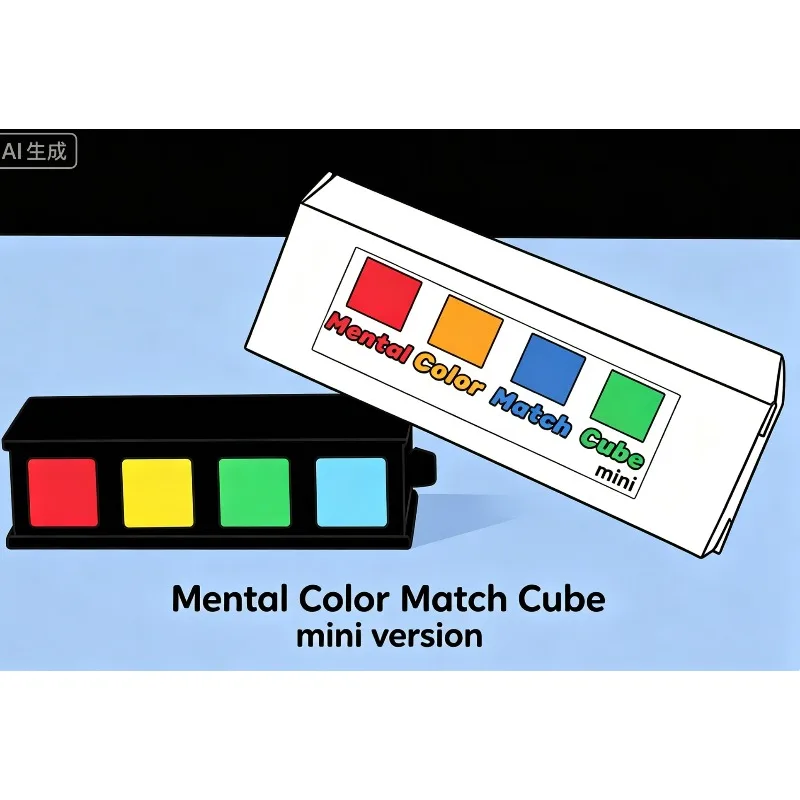 Mind Reading Color Prediction Magia Mental Color Match Cube Mini Version Magic Tricks Close-up Stage Illusion Gimmick Mentalism