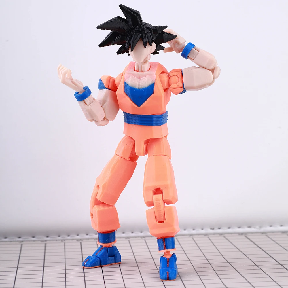 ​ ​ 9L3D Lucky13 Super Saiyan รูป Full Body Movable อะนิเมะหุ่นยนต์ของเล่น ​   ของขวัญพิเศษตกแต่งโต๊ะเครื่องประดับรถตุ๊กตาอะนิเมะ