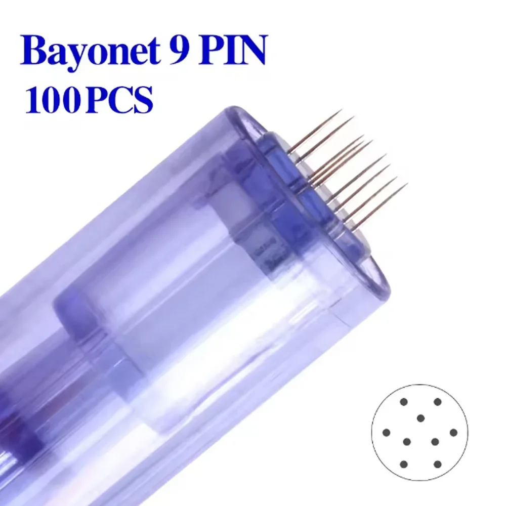 A6 Bajonet Cartridge Naald 50/100 stuks voor A6 Dr Pen Microneedling Micro Naalden Wegwerp Vervanging Tips 9 12 36 42pin Ronde