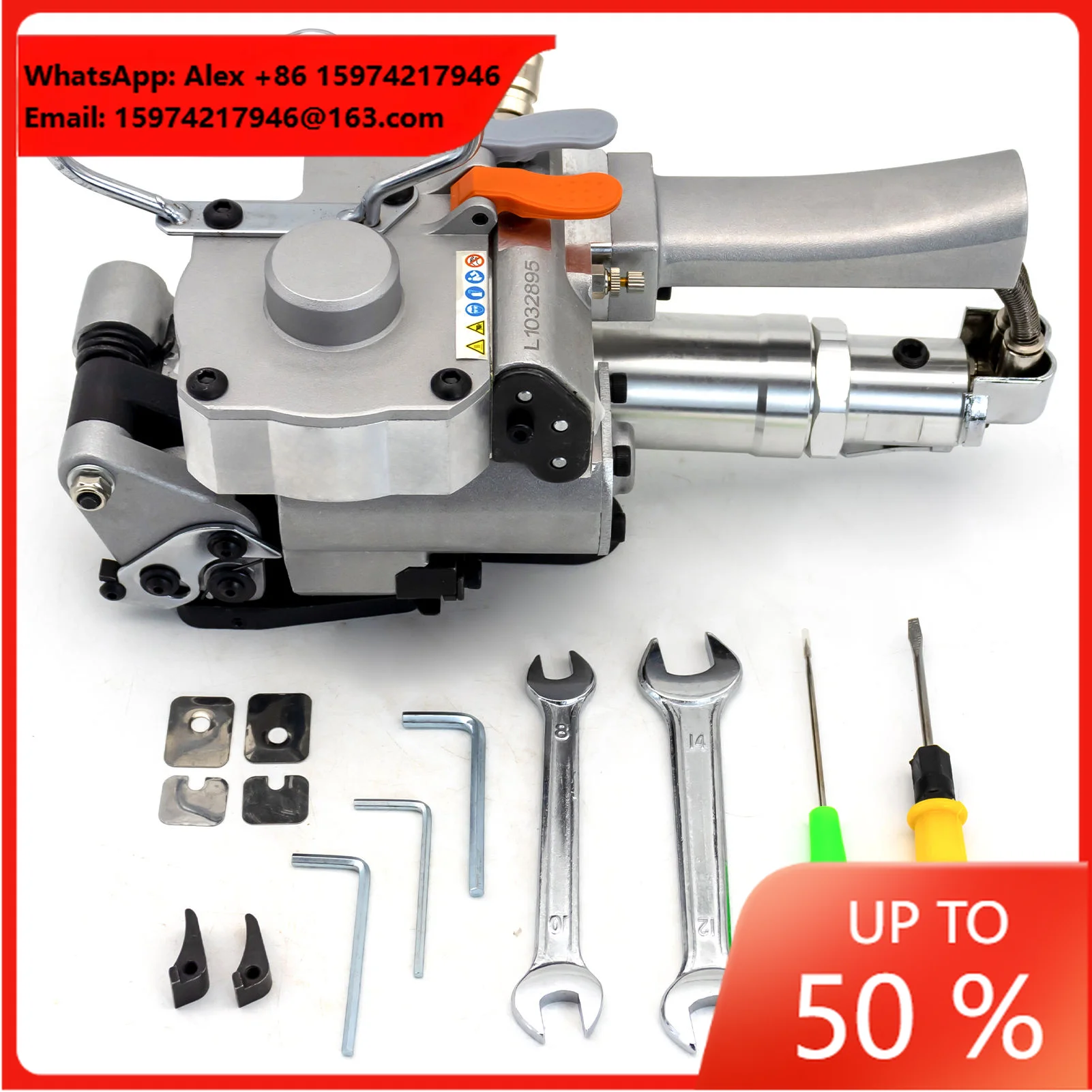 High Tension Portable Handheld Plastic Steel Strapping Machine Pneumatic Machine Strapping Machine Baler