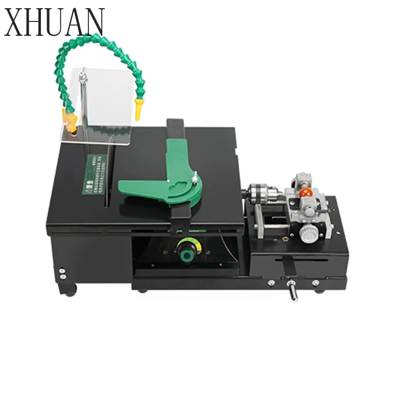 Multifunctional Table Saw Stone Polishing Tool, Small All-in-One Machine for Jade & Emerald Cutting, Engraving & Punching, 1850W