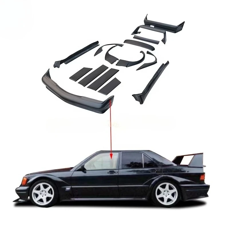 

For C Class Fiberglass Front Rear Bumper Kit to 190E Evo II Style Body Kitcustom