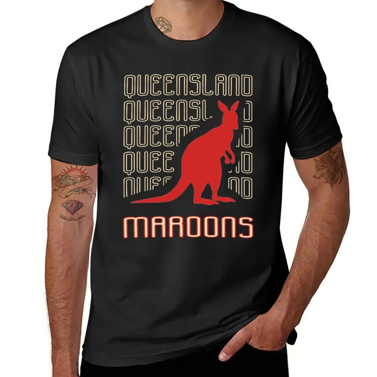 New Queensland! Queensland Maroons T-Shirt shirts graphic tee oversized t shirt shirts graphic tee men