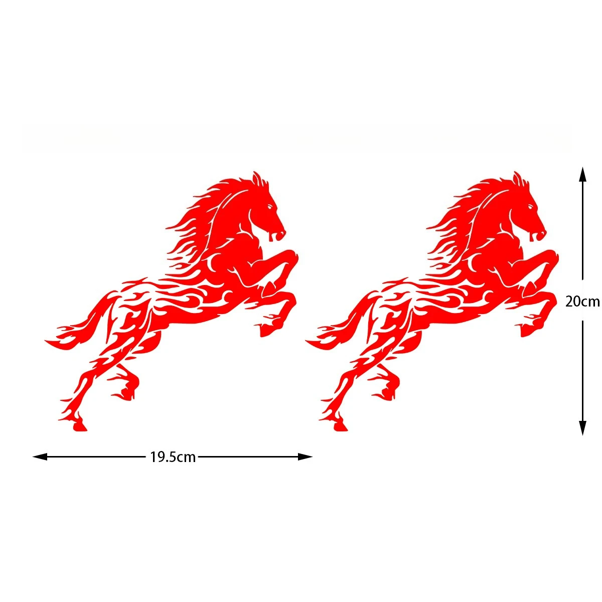 Jumping Horse Hollow Out Rainbow Car Decal Sticker for Window Motorcycle