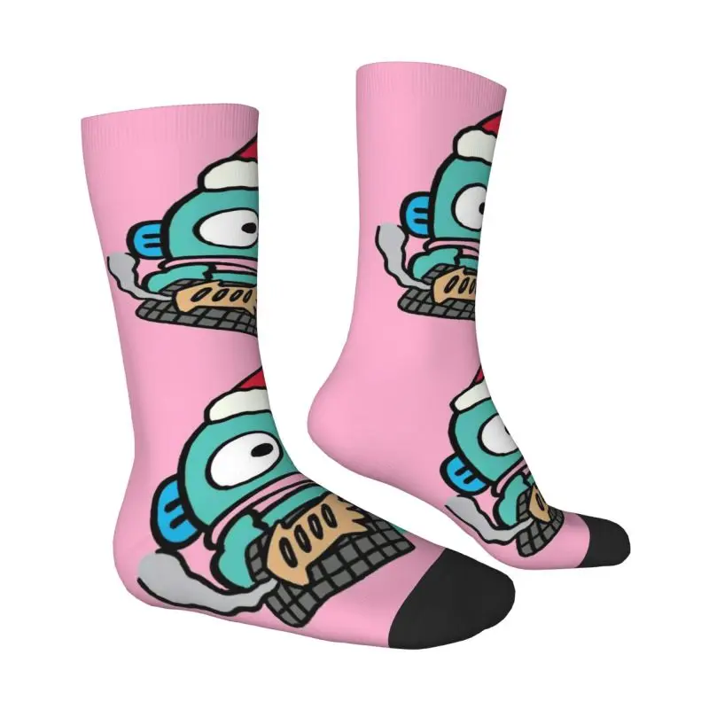 Custom Funny Men's Hangyodon Dress Socks Unisex Warm Comfortable 3D Print Crew Socks