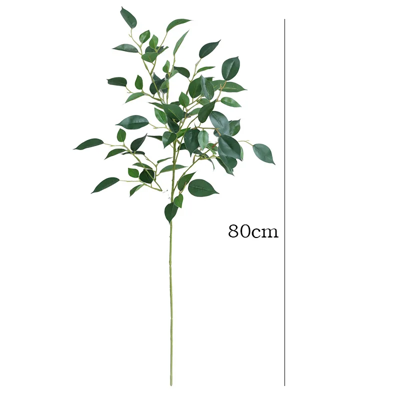 31.5 Inches Artificial Ficus Branches with Leaves for Home Hotel Mall Landscape Project Foliage Arrangement Photography Props - view 4