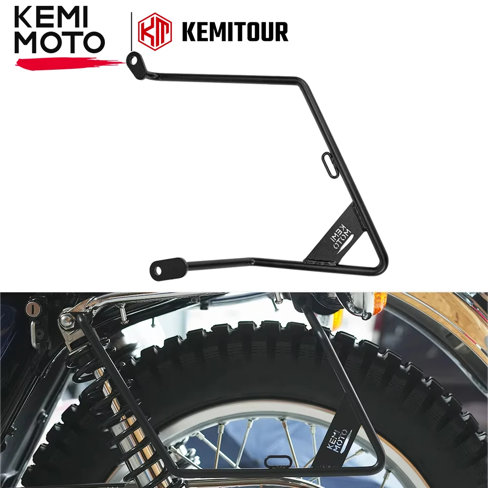 

For YAMAHA SR400/500 Brackets Saddlebag Support Guard Bars Pannier Rails Brackets Metal Steel Racks Side Carrier Frame