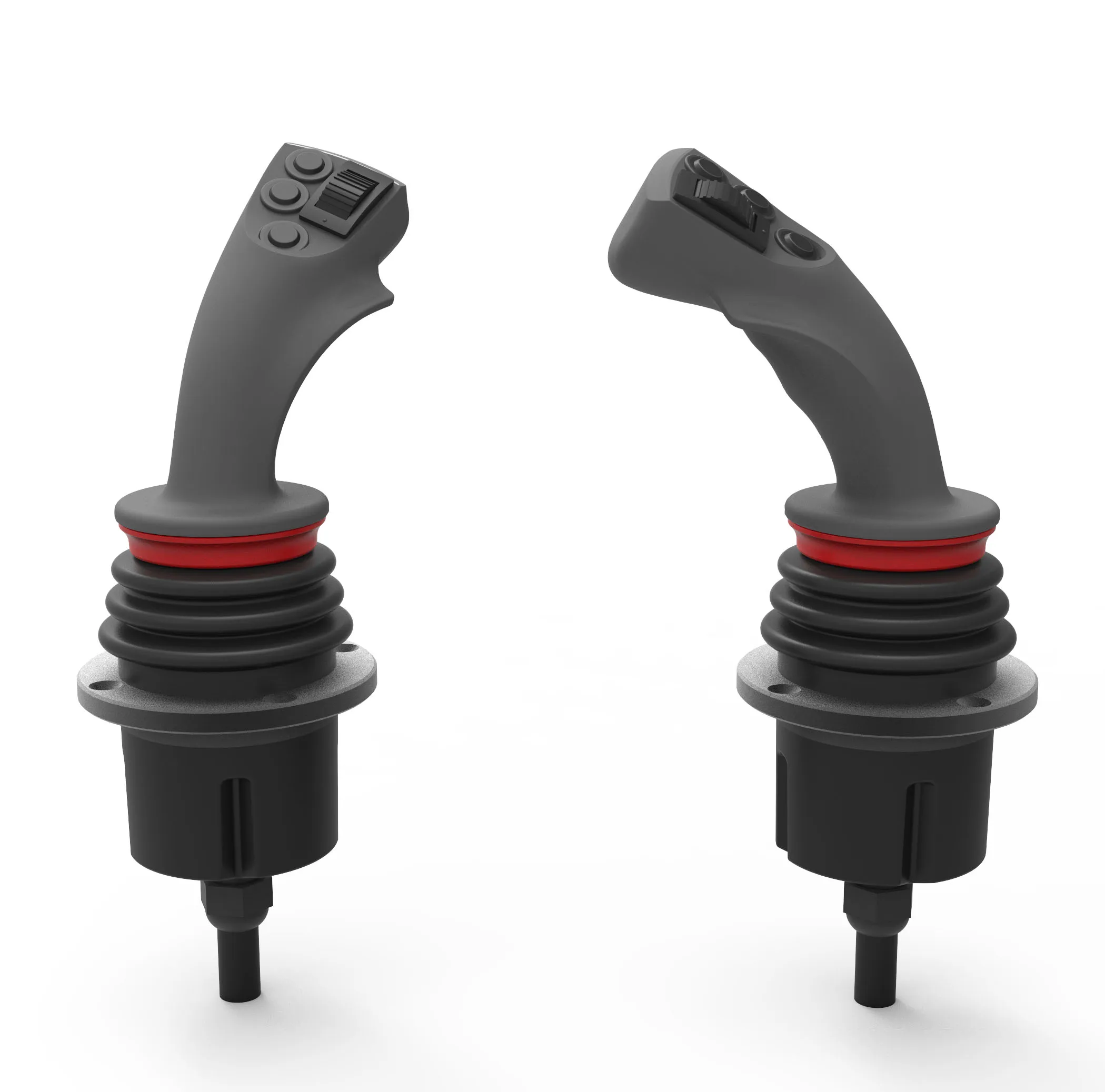 

Universal Joystick for Off Road Heavy Equipments, 5V/9-36V, CAN Output